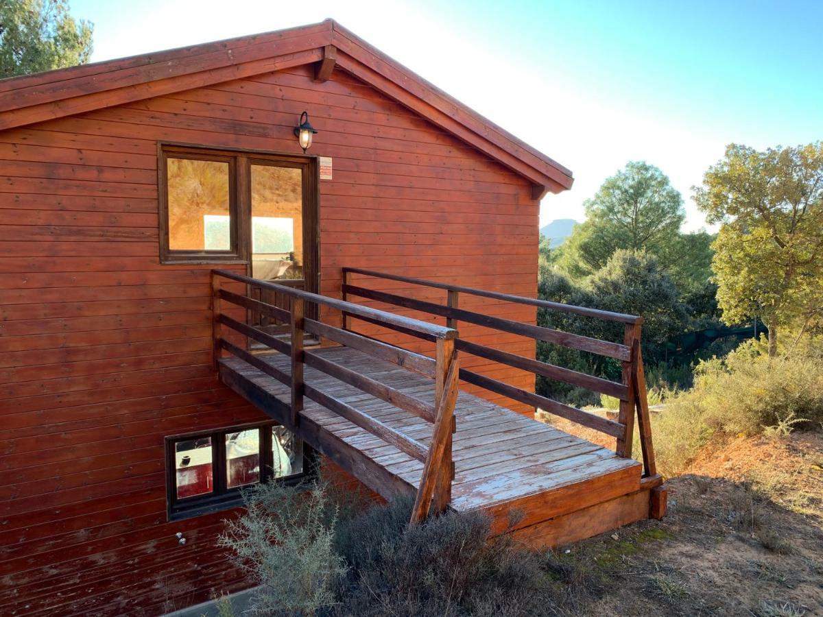 הוילה טריו Casa De Madera En Alto Tajo מראה חיצוני תמונה