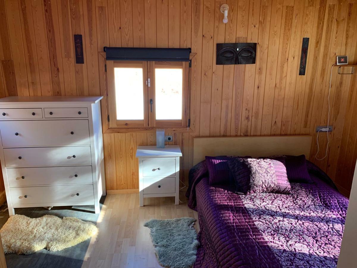 הוילה טריו Casa De Madera En Alto Tajo מראה חיצוני תמונה