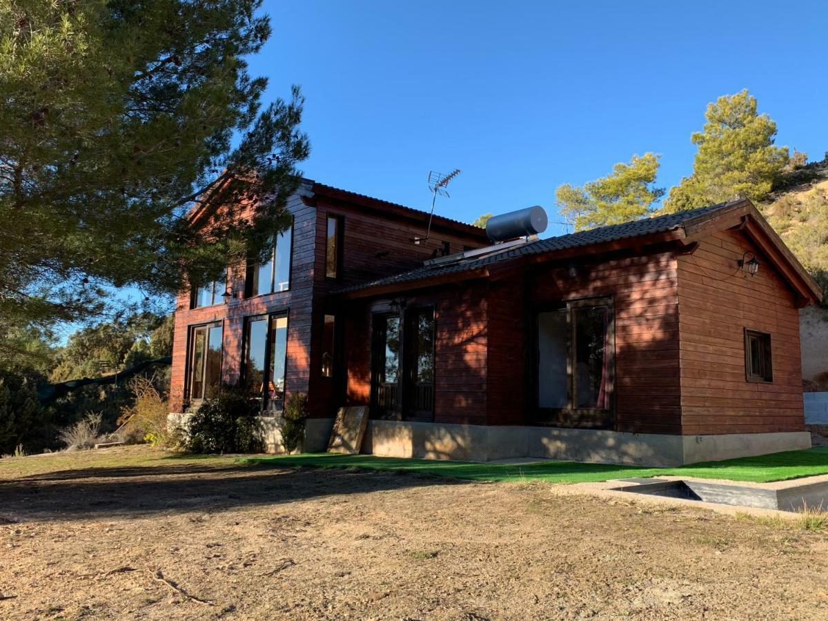 הוילה טריו Casa De Madera En Alto Tajo מראה חיצוני תמונה