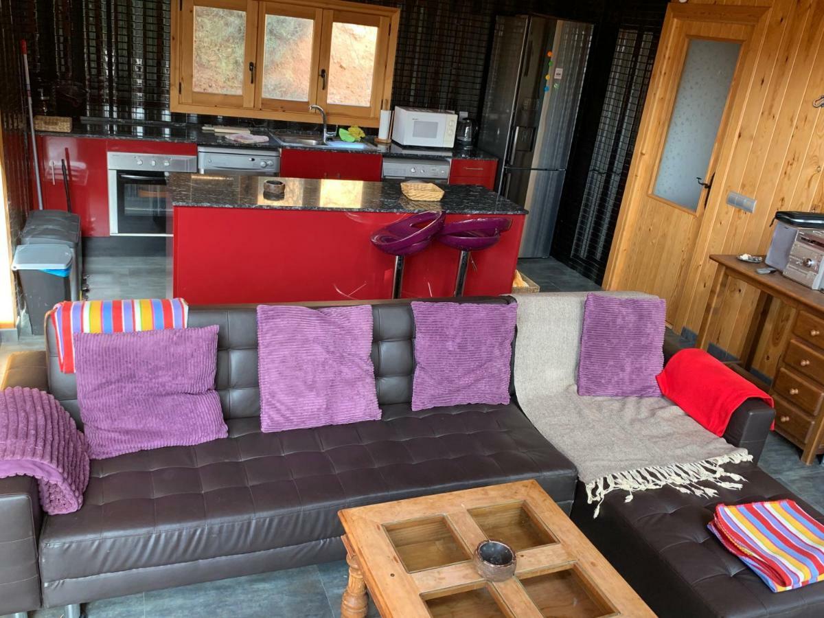 הוילה טריו Casa De Madera En Alto Tajo מראה חיצוני תמונה